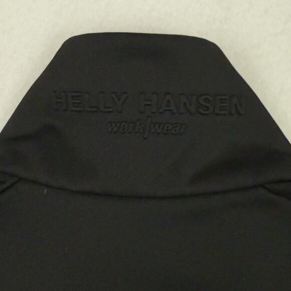 Helly Hansen Workwear Jacket Men’s Large Black Full Zip Recycled Polyester - Picture 10 of 13